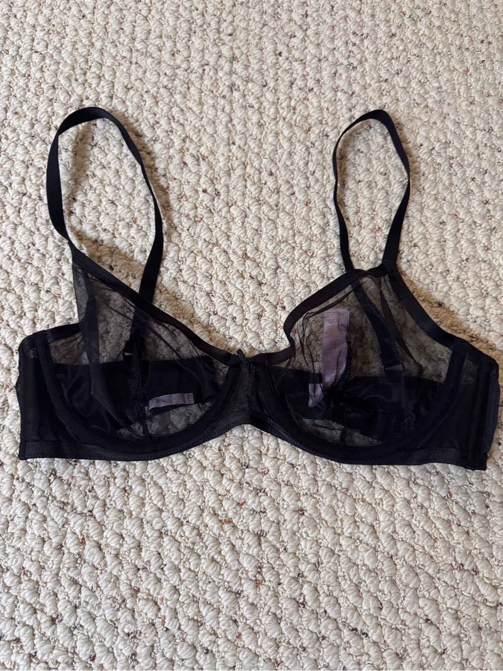 Savage Sheer Black Underwire Bra - Women's Intimates